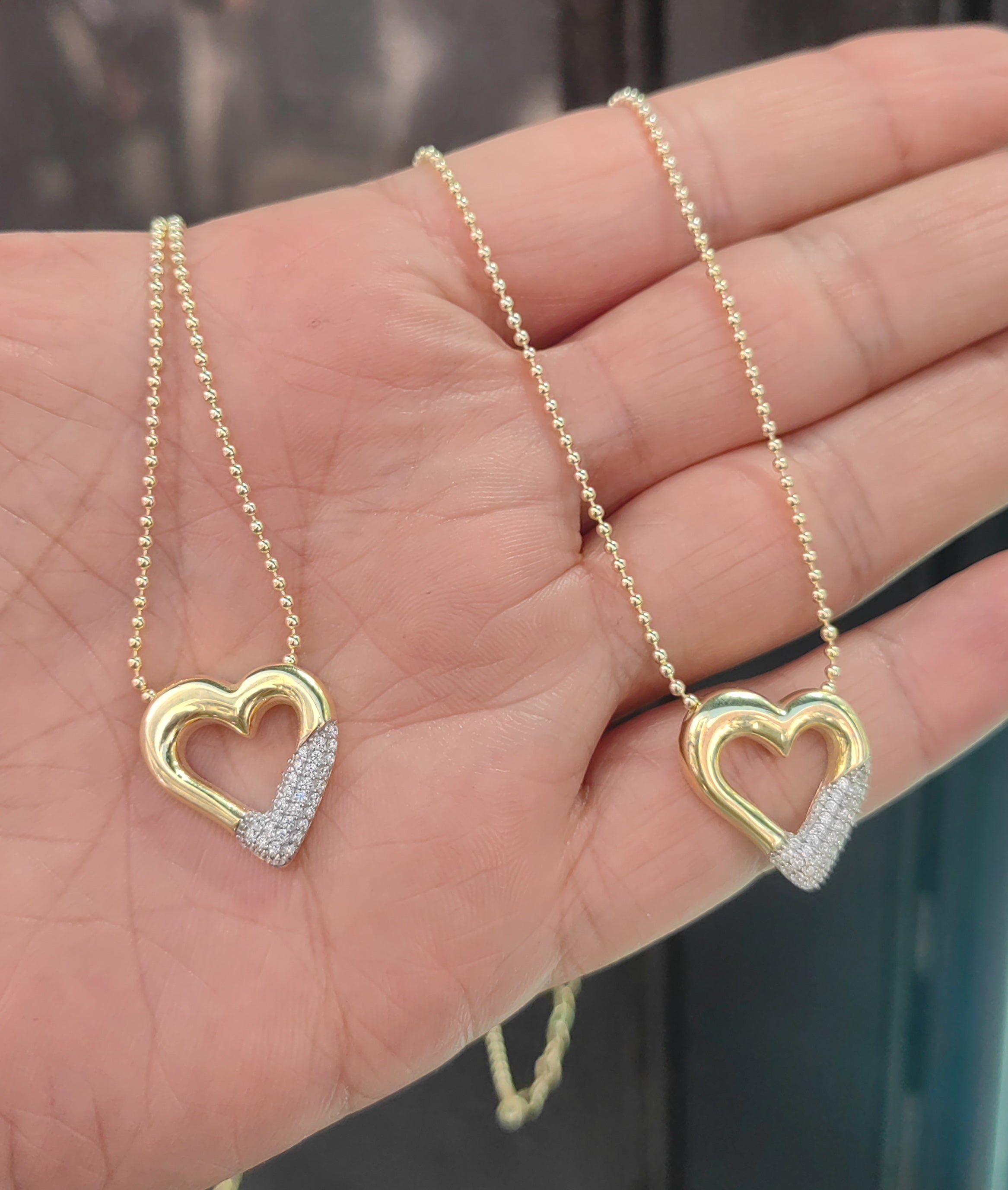Günlük Kullanıma Uygun Minimal Kalp Gümüş Kolye Gold