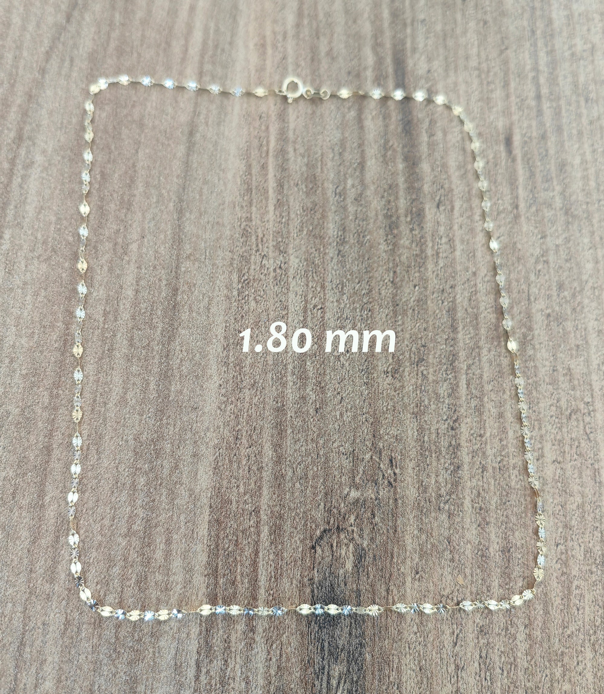 14 Ayar Altın Forzentina Zincir Kolye | 1.80 mm Gerçek Altın 60 cm  