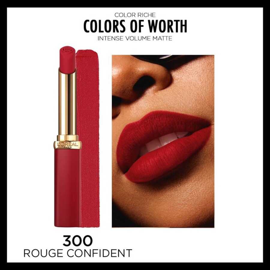 L’Oréal Paris Color Riche Intense Volume Matte Ruj - 300 Rouge Confident
