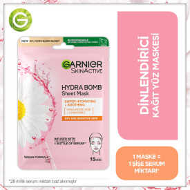 Garnier Nem Bombası Dinlendirici Kağıt Yüz Maskesi 28 gr