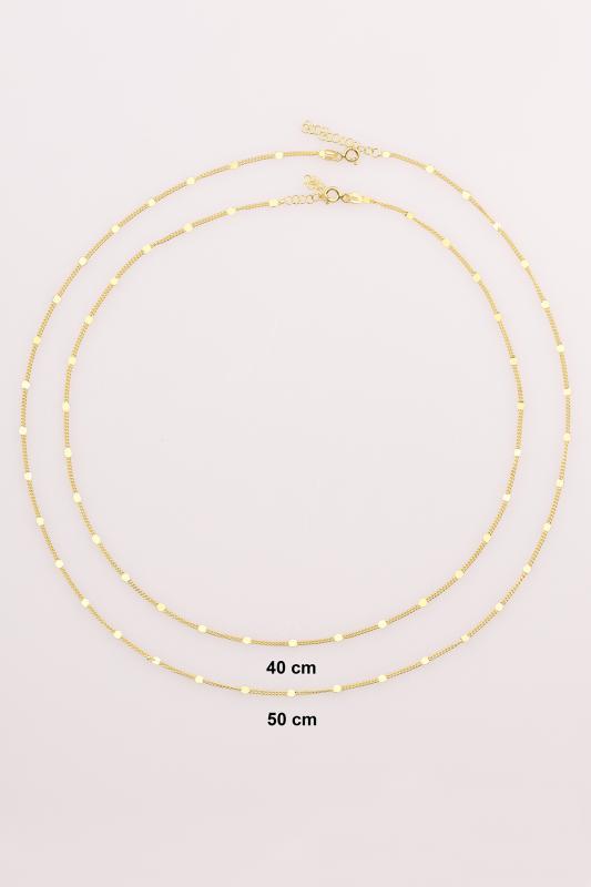 Taşsız Zincir Gümüş Choker Kolye