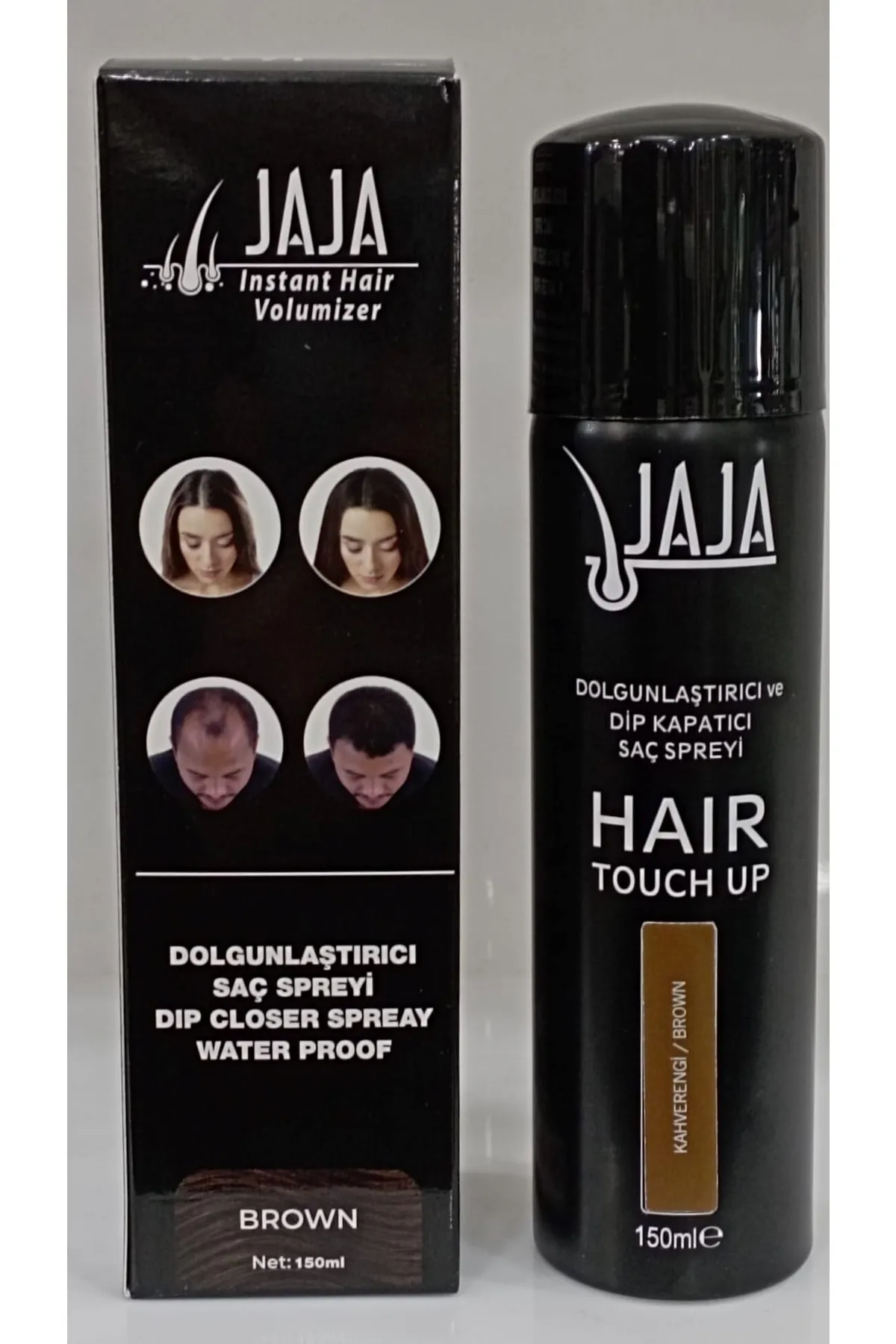 Jaja Dolgunlaştırıcı Dip Kapatıcı Saç Spreyi Brown Kahve 150 ml