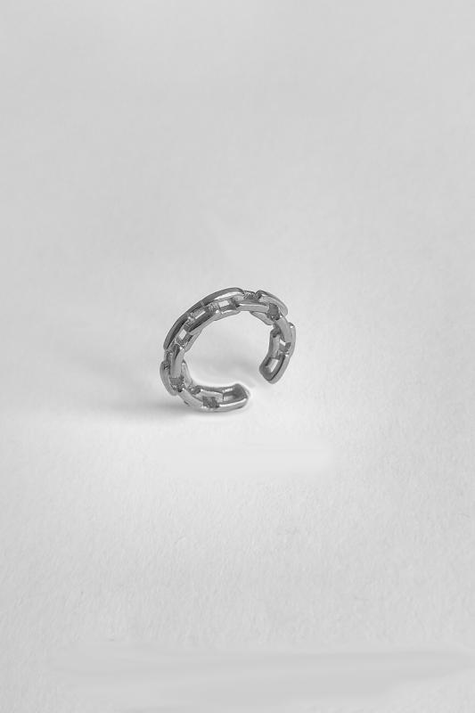 Örgü Taşsız Gümüş Kıkırdak Küpe