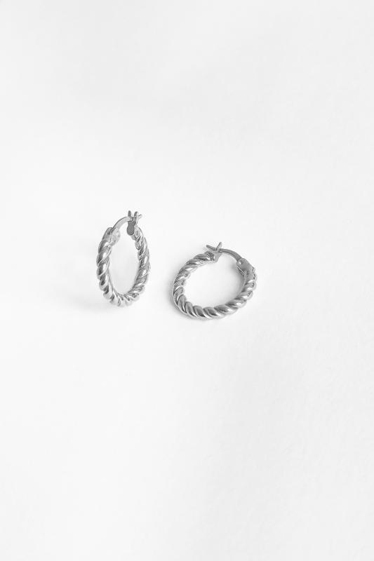 Küçük Boy Burgu Halka Gümüş Küpe