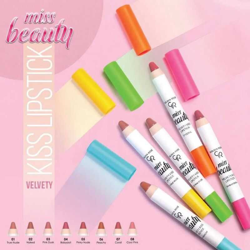 Golden Rose Miss Beauty Velvety Kiss Lipstick Ruj 04 Baby Doll