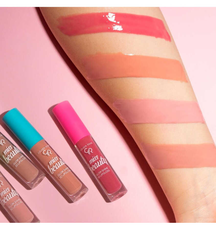 Golden Rose Miss Beauty Shine 3D Lip Gloss  01 Nude Chic