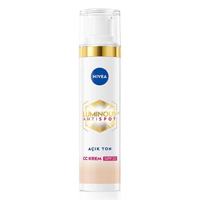 Nivea Luminous630 Koyu Leke Karşıtı CC Yüz Kremi SPF30 Açık Ton 01
