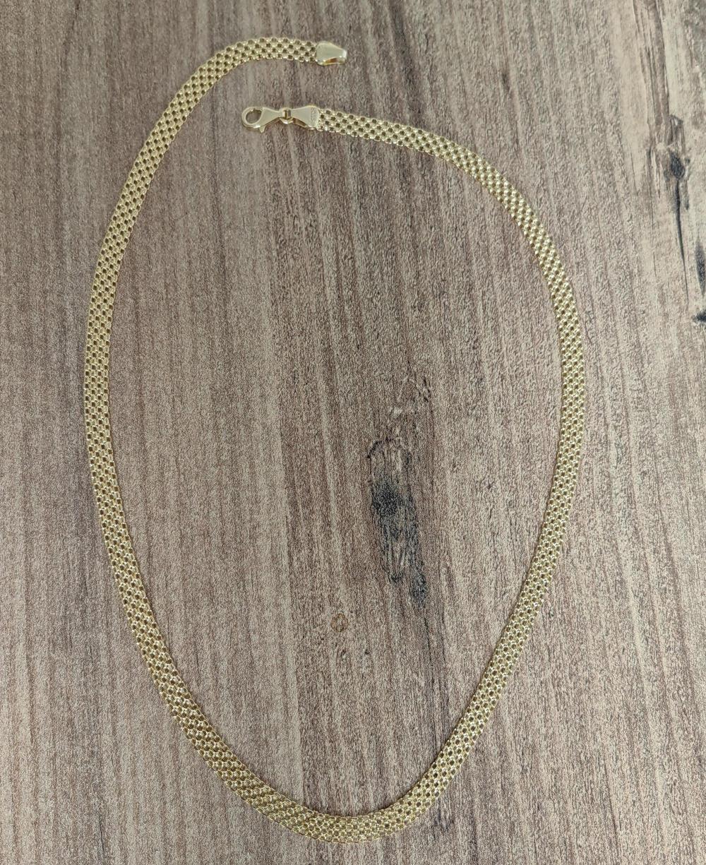 Rolo Doç Bismark - 14 Ayar Gerçek Altın Zincir Kolye - Kalınlık 5.22 mm (585 Damgalı)