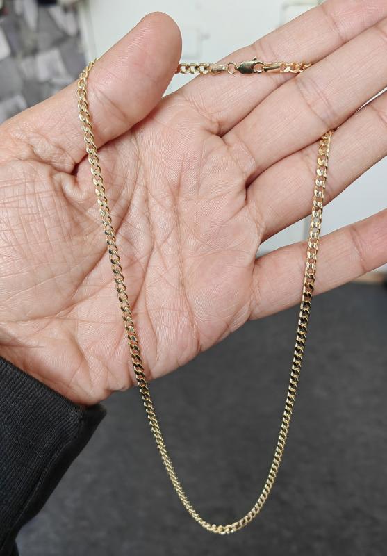 Gurmet Zincir 14 Ayar Gerçek Altın Zincir Kolye - Kalınlık: 4.20 mm (585 Damgalı)