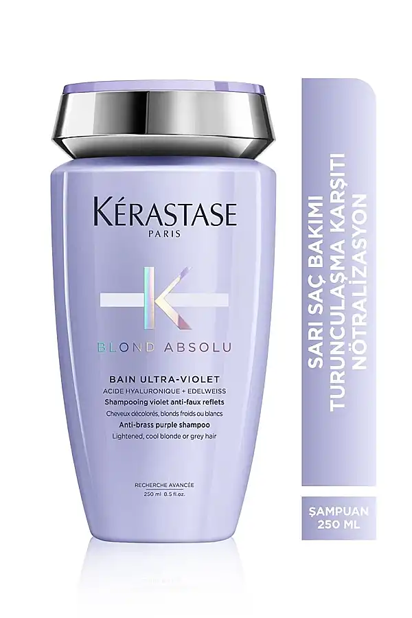 Kerastase Bain Ultra Violet Sarı ve Gri Saçlar İçin Sarı Ton Önleyici Mor Şampuan 250 ml