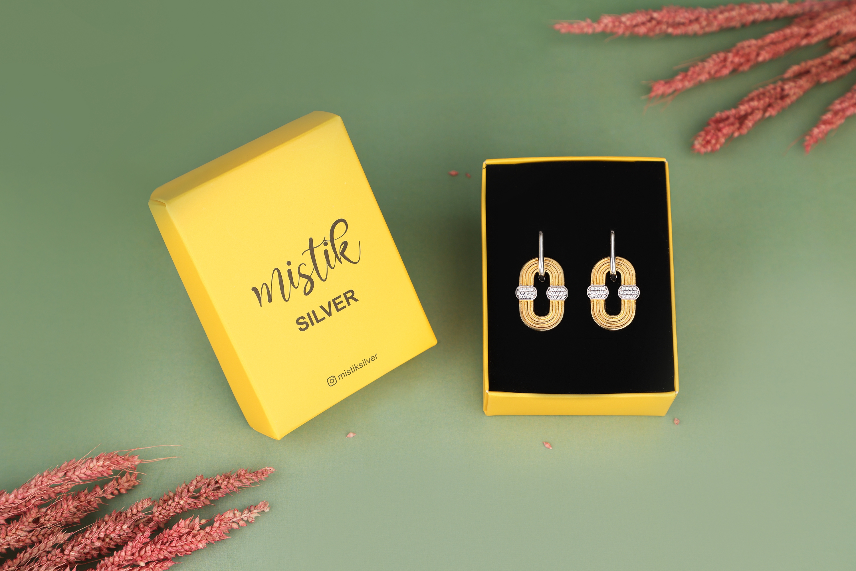 İncili%20Halka%20Gümüş%20Küpe