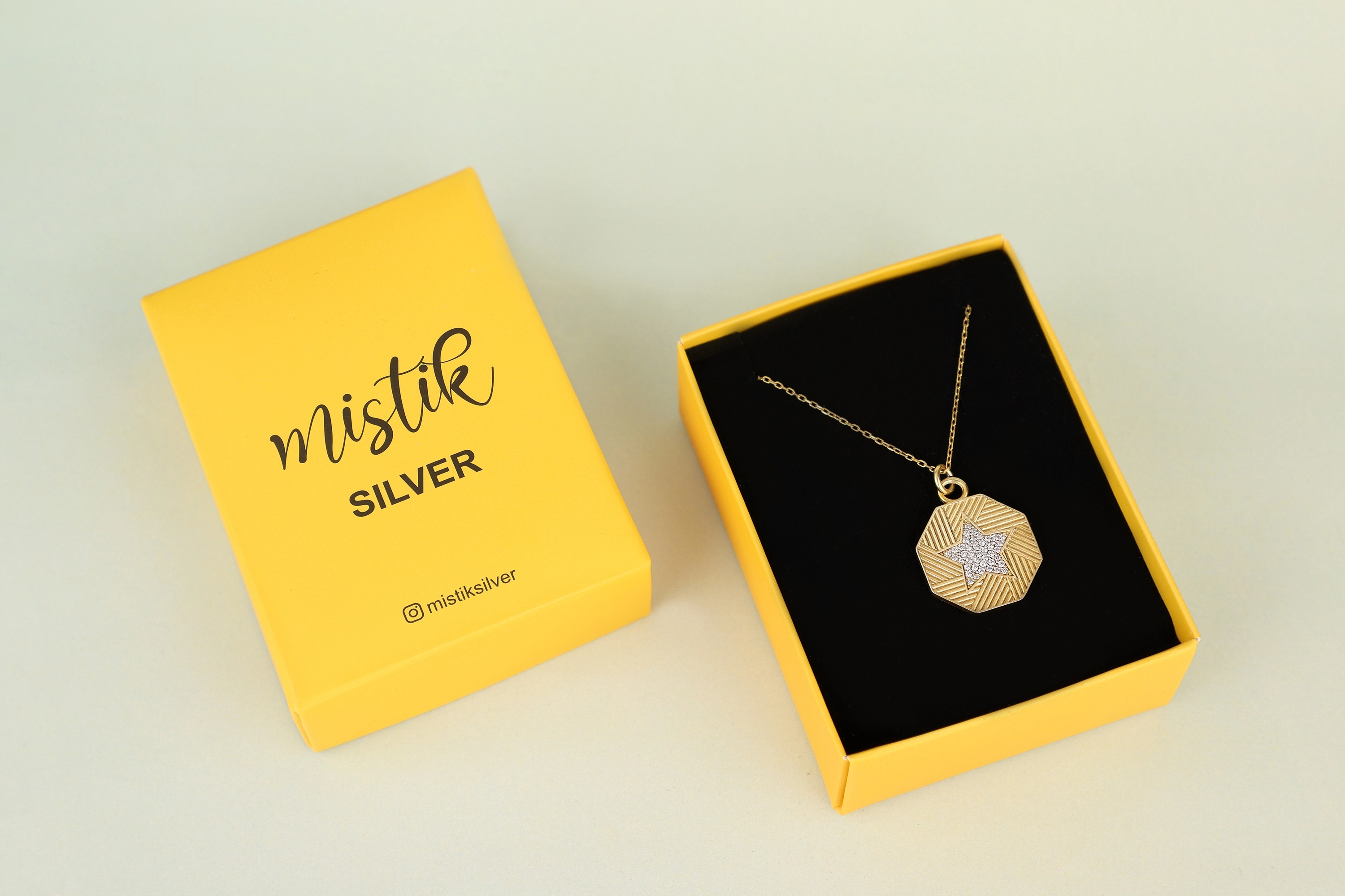 El Yapımı 925 Ayar Gümüş Kolye | Renkli Mine Detaylı Kadın Takısı - Bakır Rengi