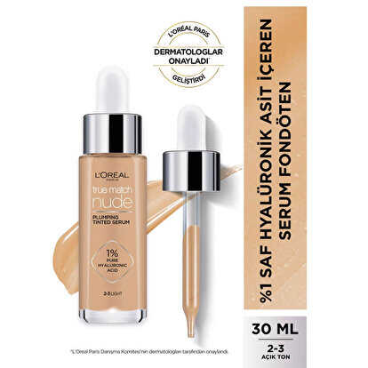 L’Oréal Paris True Match Nude Fondöten Serum 2-3 Light