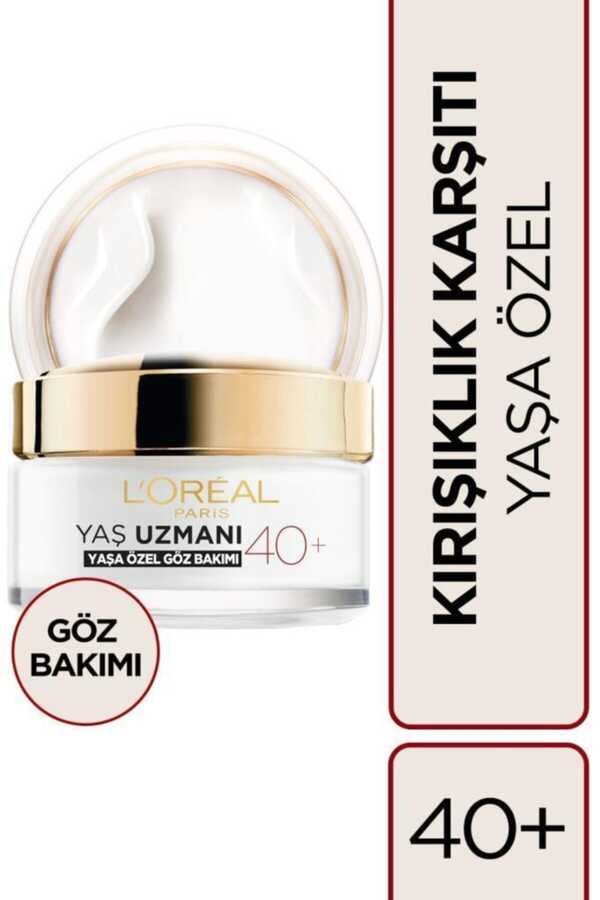 L’Oréal%20Paris%20Yaş%20Uzmanı%2040+%20Kırışıklık%20Karşıtı%20Sıkılaştırıcı%20Göz%20Kremi%2015ml