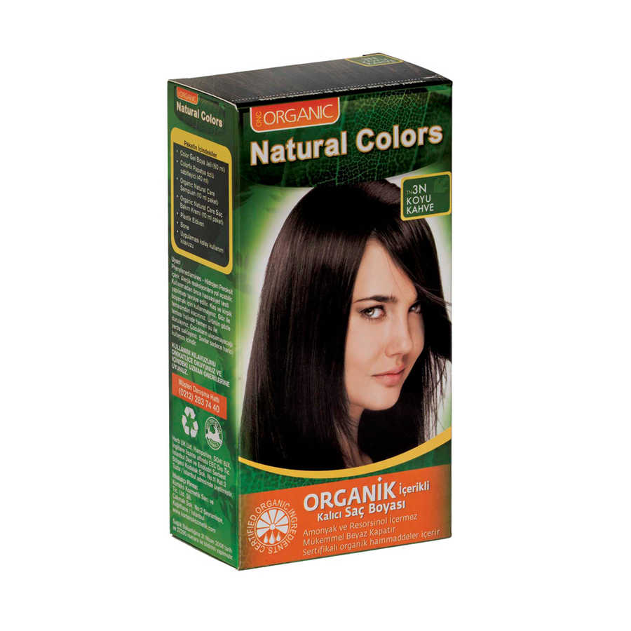 Natural Colors Organik İçerikli Saç Boyası 3N Koyu Kahve