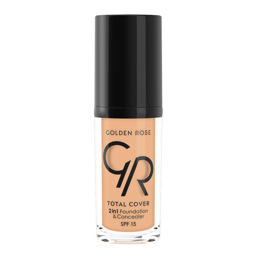 Golden Rose Total Cover 2 in1 Fondöten & Kapatıcı 07 Natural