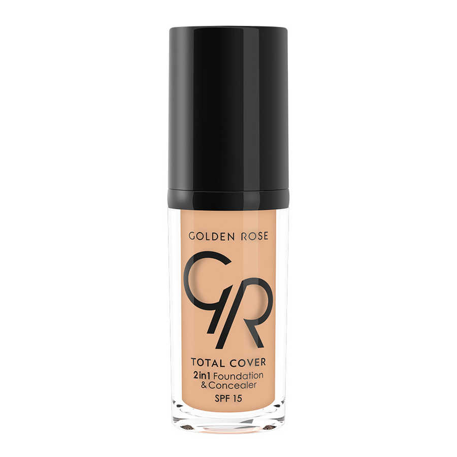 Golden Rose Total Cover 2 in1 Fondöten & Kapatıcı 12 Light Beige