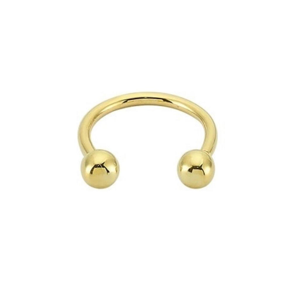 Taşsız Topçuklu 14 K Altın Helix Piercing (585 Damgalı)