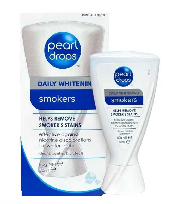 Pearl Drops Smokers Stain Removing Daily Whitening - Beyazlatıcı Diş Cila Macunu 50ml