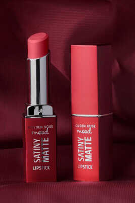 Golden Rose Mood Satiny Matte Lipstick 01
