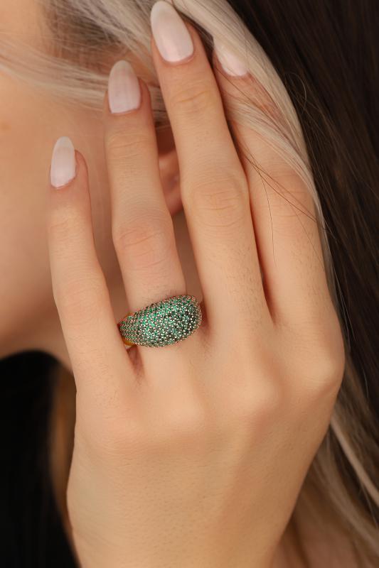 Yeşil%20Taşlı%20Kalıp%20Gümüş%20Yüzük