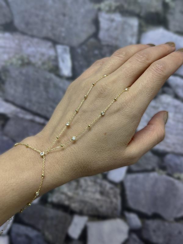 Top Zincir ve Taşlı Gümüş Şahmeran Bileklik – Trend Gümüş Aksesuar - Gümüş Renk