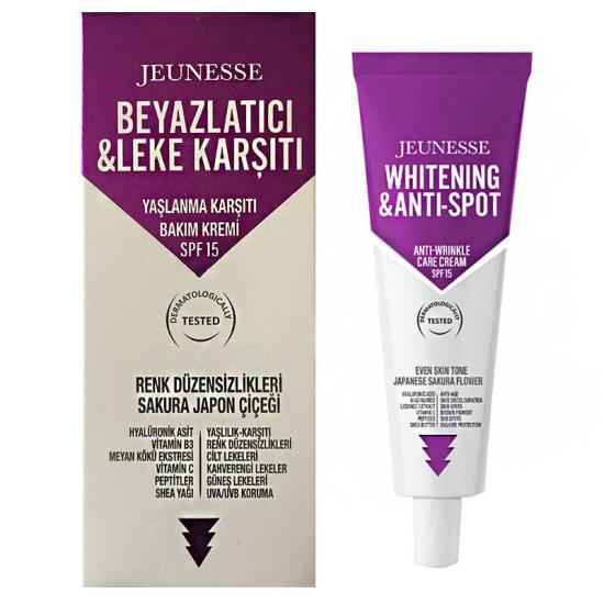 Jeunesse Beyazlatıcı Leke Karşıtı Yaşlanma Karşıtı Spf 15 Bakım Kremi 50 ml