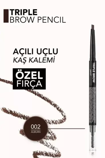 Flormar Triple Brow 3’ü 1 Arada Kremsi Dokulu Kaş Makyaj Kalemi 002