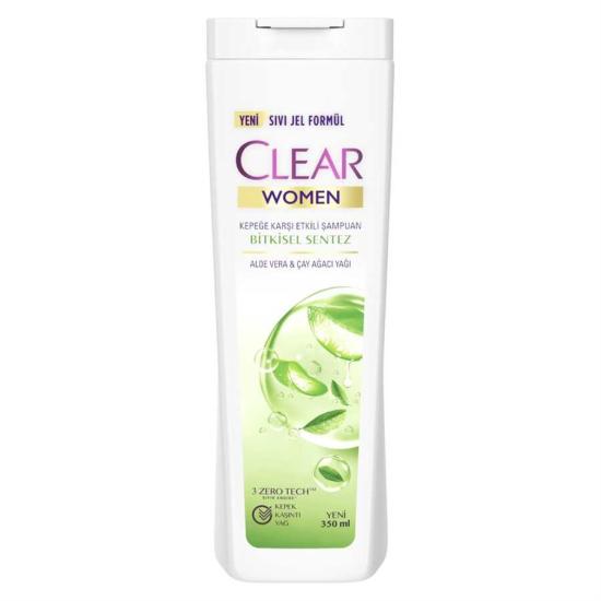Clear Women Bitkisel Sentez Aloe Vera Çay Ağacı Yağı Şampuan 350 ml