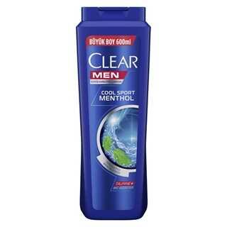 Clear Erkekler için Şampuan Cool Sport Menthol Kepeğe Karşı Etkili 600 ml