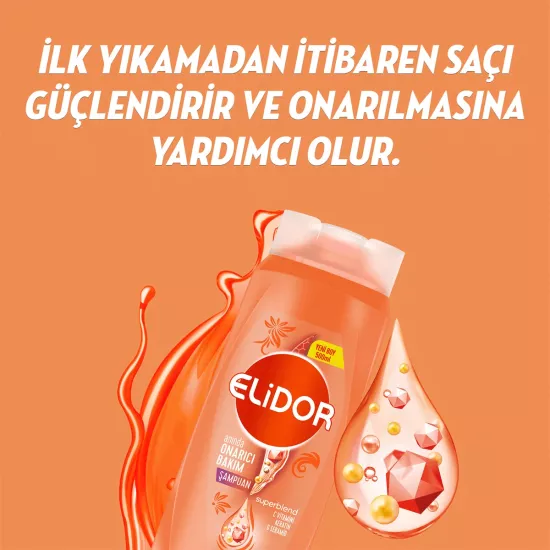 Elidor Anında Onarıcı Bakım Şampuan 500 ml + 200 ml