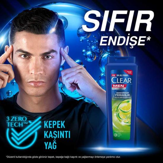 Clear Men Maksimum Ferahlık Limon Özlü Şampuan 485 ml