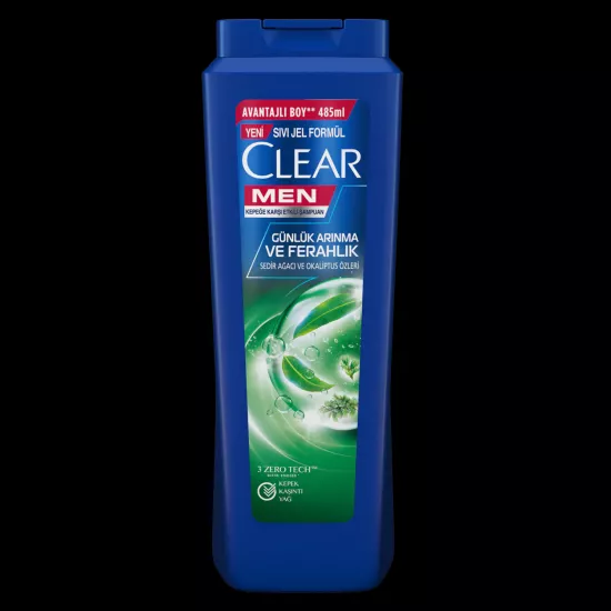 Clear Men Günlük Arınma ve Ferahlık Şampuan 485 ml