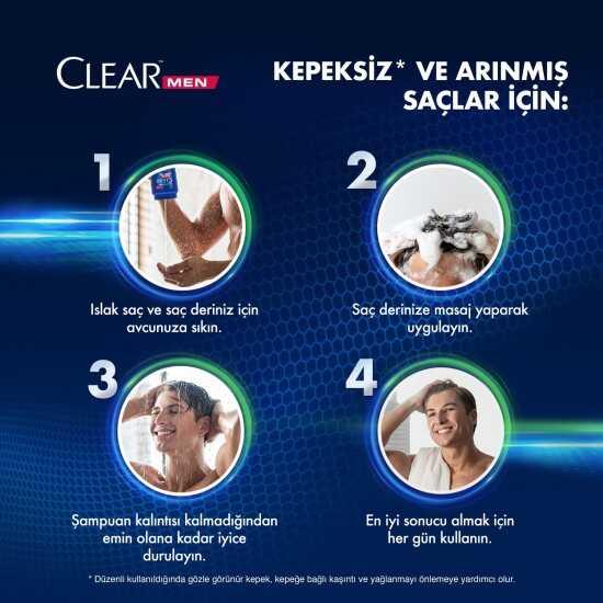 Clear Men Günlük Arınma ve Ferahlık Şampuan 485 ml