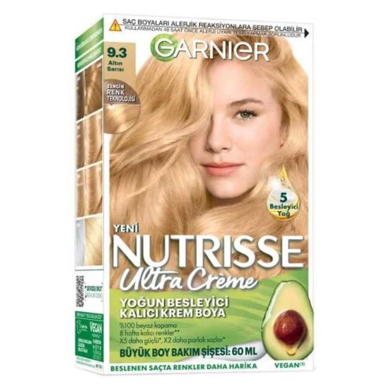 Garnier Nutrisse Ultra Creme Saç Boyası 9.3 Altın Sarısı