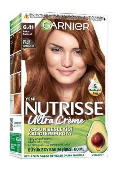 Garnier Nutrisse Ultra Creme Saç Boyası 6.41 Bakır Kumral