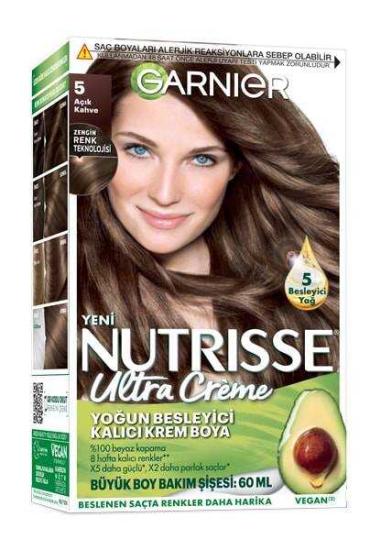 Garnier Nutrisse Ultra Creme Saç Boyası 5 Açık Kahve