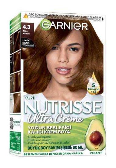 Garnier Nutrisse Ultra Creme Saç Boyası 4.3 Altın Kahve