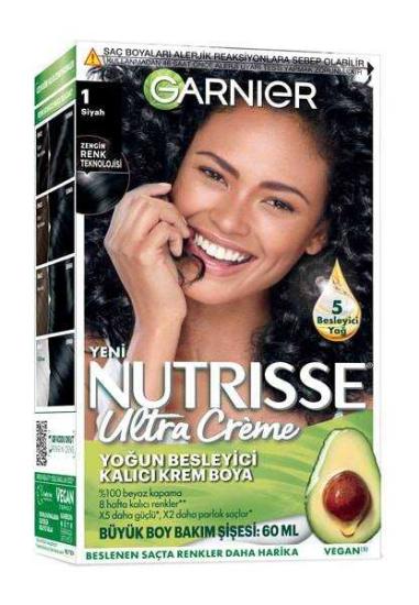 Garnier Nutrisse Ultra Creme Saç Boyası 1 Siyah