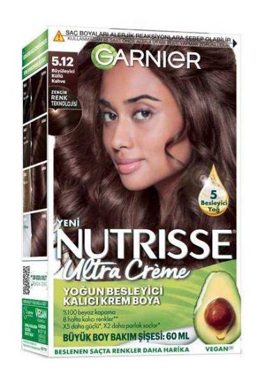 Garnier Nutrisse Ultra Creme Saç Boyası 5.12 Büyüleyici Küllü Kahve