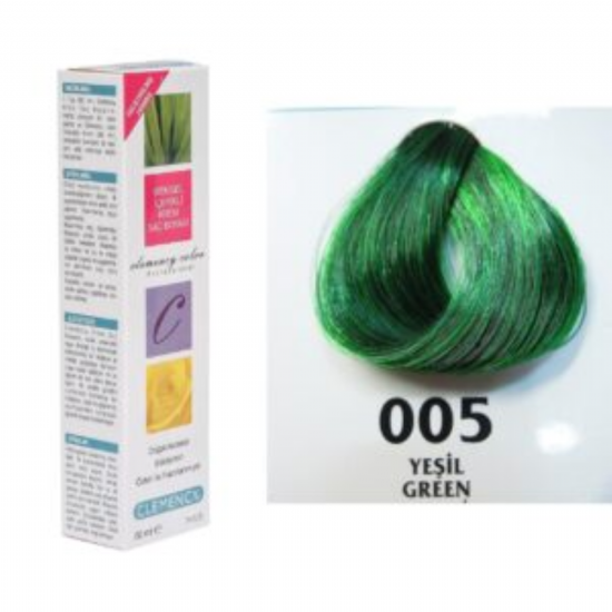 Clemency Tüp Saç Boyası 005 Yeşil