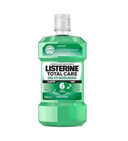 Listerine Total Care Hafif Tat Hafif Nane Diş Koruması Alkolsüz Ağız Bakım Suyu 500 ml