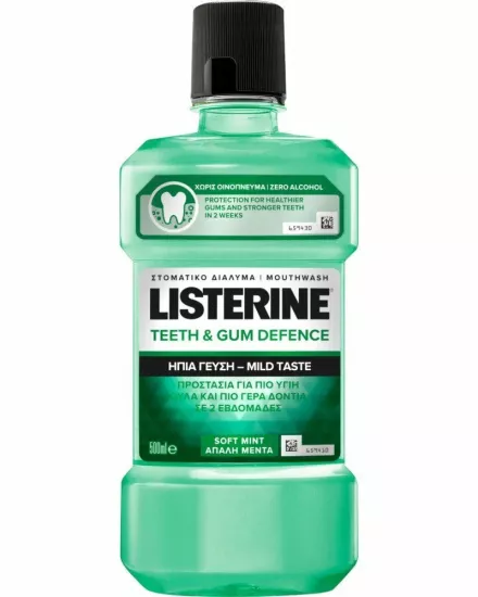 Listerine Teeth & Gum Defence Mild Taste Ağız Bakım Suyu 500 ml
