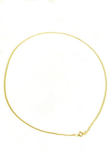 Forse Model Klasik Gümüş Kolye Zinciri – 925 Ayar GOLD 45 cm
