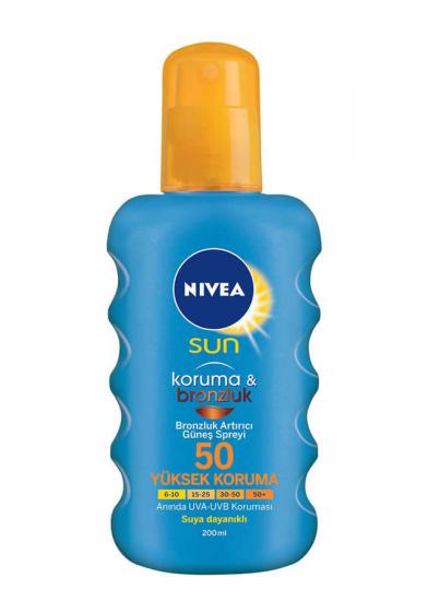 Nivea Sun Protect&Bronze Koruma Broznluk Spf 50 Spray 200 ml