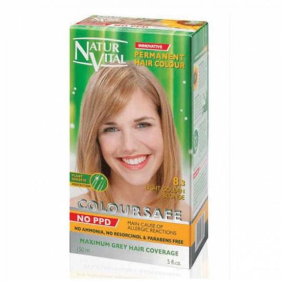 Natur Vital Coloursafe Permanent Hair Colour Saç Boyası  8.3