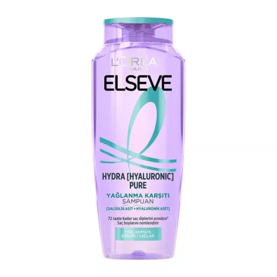 Elseve Hydra Hyaluronic Pure Salisilik Asit İçeren Yağlanma Karşıtı Arındırıcı Şampuan 300ml