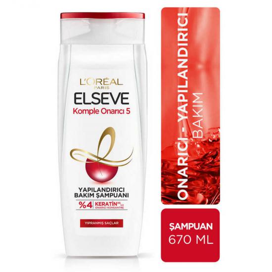 Elseve Komple Onarıcı 5 Yapılandırıcı Bakım Şampuanı 670 ml