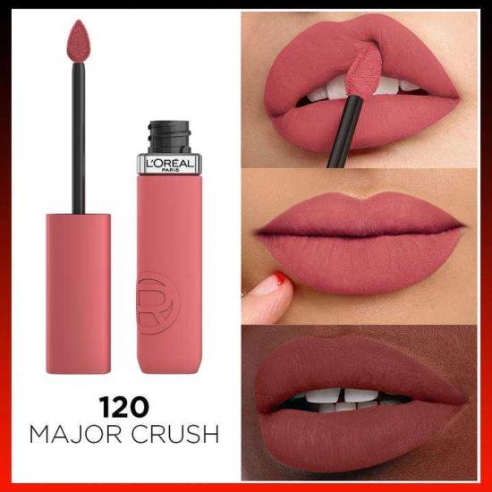 Loreal Paris Matte Resistance Mat Likit Ruj 120 Major Crush