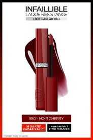 Loreal Paris Infaillible Laque Resistance Likit Parlak Ruj - 550 Noir Cherr